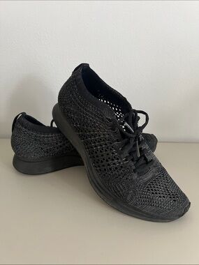 Nike Women's Black FlyKnit Racer Triple Black